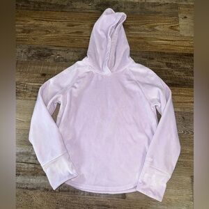 DSG Girls Medium 10/12 Lavender Velour Hoodie Athletic Lounge